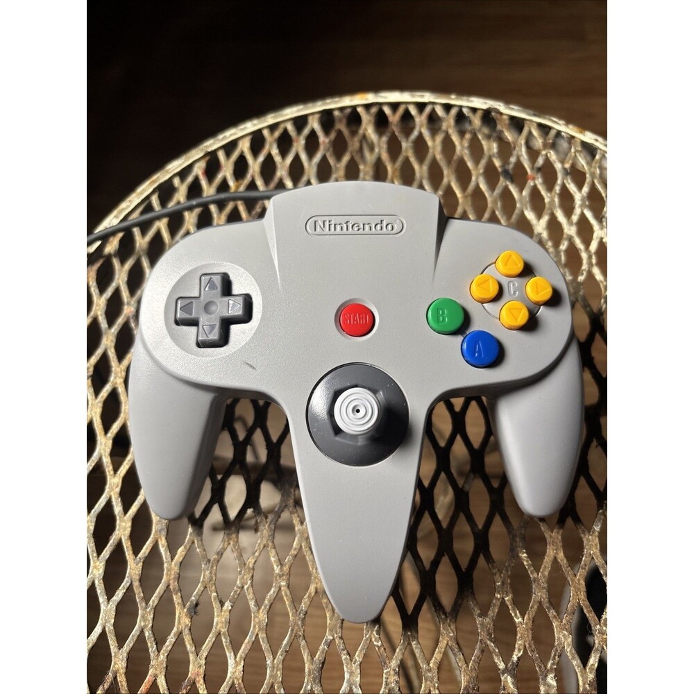 Nintendo 64 N64 Controller OEM Original Gray Tight Stick